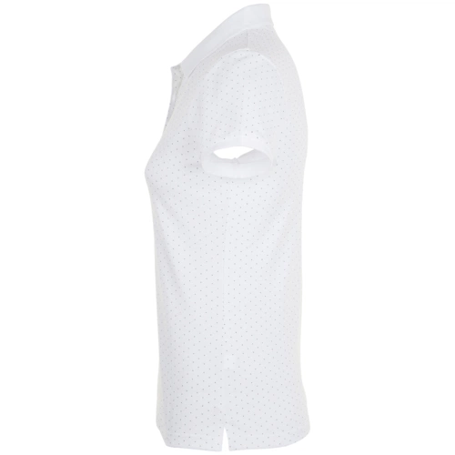 Рубашка поло женская Brandy Women, белая с темно-синим Рубашка поло женская Brandy Women, белая с темно-синим