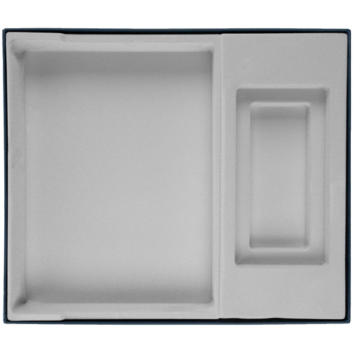 Коробка Overlap с ложементом под ежедневник и аккумулятор, ver.2, синяя Коробка Overlap с ложементом под ежедневник и аккумулятор, ver.2, синяя