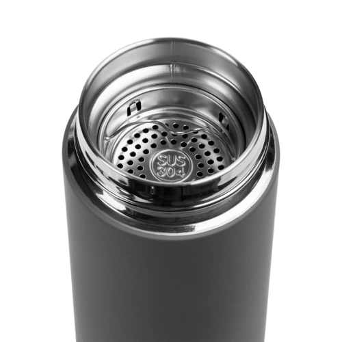 Термос с ситечком Percola, серый Термос с ситечком Percola, серый