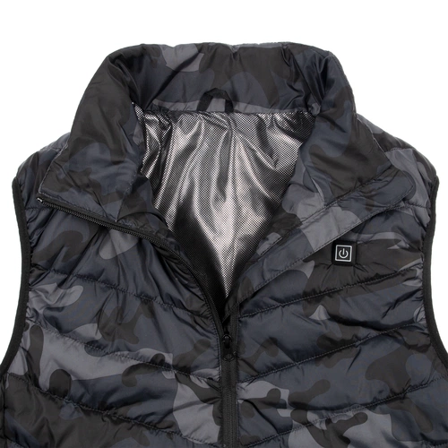 Жилет с подогревом Thermalli Valmorel, серый камуфляж Жилет с подогревом Thermalli Valmorel, серый камуфляж