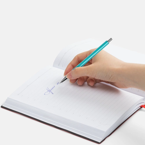 Ручка шариковая Slim Beam, бирюзовая Ручка шариковая Slim Beam, бирюзовая