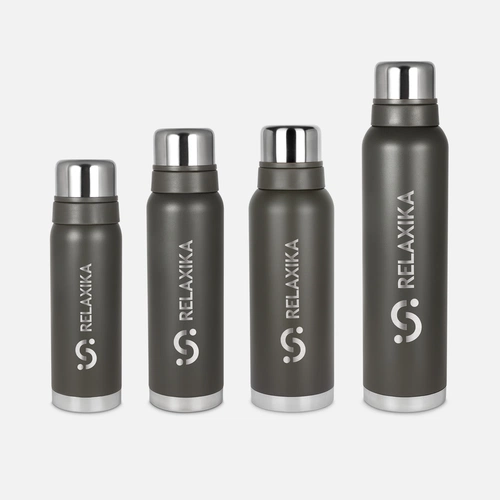 Термос Relaxika 1000 со стикерпаком, хаки Термос Relaxika 1000 со стикерпаком, хаки