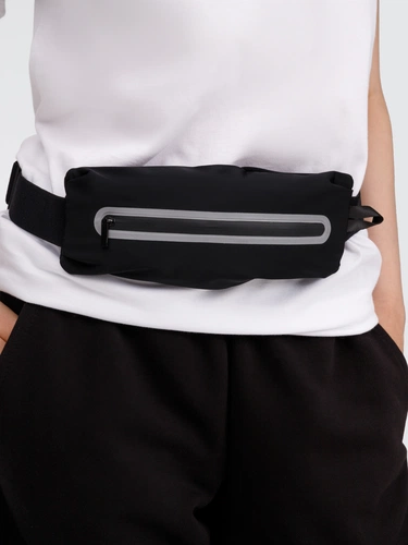 Спортивная поясная сумка Springa, черная Спортивная поясная сумка Springa, черная