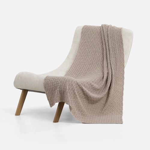 Плед Braidera, бежевый меланж Плед Braidera, бежевый меланж