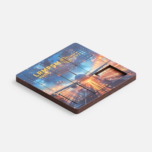 Головоломка-пятнашки с крышкой PuzzleBox на заказ Головоломка-пятнашки с крышкой PuzzleBox на заказ