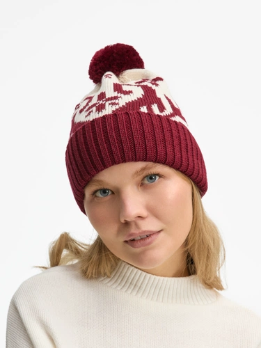Шапка Wintertude, красная с белым Шапка Wintertude, красная с белым