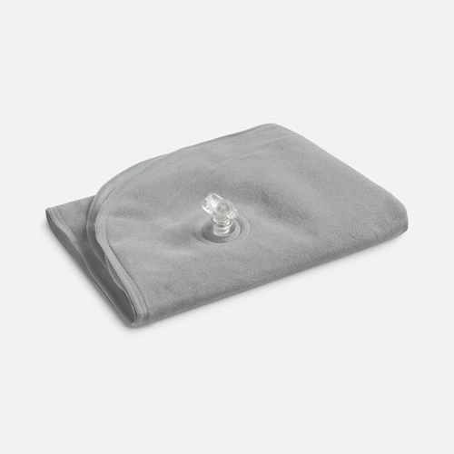 Надувная подушка под шею в чехле Sleep, темно-серая Надувная подушка под шею в чехле Sleep, темно-серая