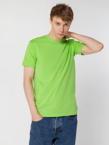 Футболка унисекс T-Bolka 160, зеленое яблоко Футболка унисекс T-Bolka 160, зеленое яблоко