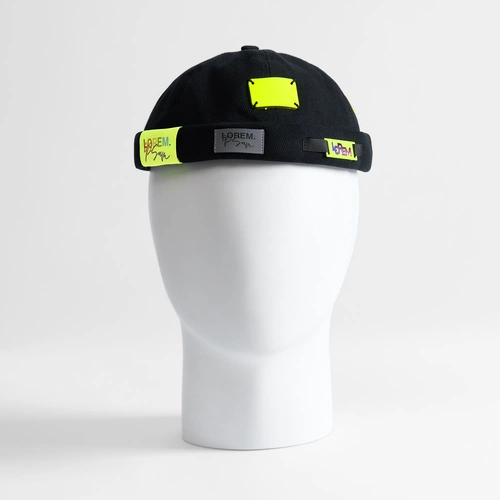 Кепка без козырька Marinero, черная с кастомизацией Кепка без козырька Marinero, черная с кастомизацией