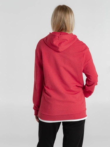 Толстовка с капюшоном унисекс Hoodie, красный меланж Толстовка с капюшоном унисекс Hoodie, красный меланж