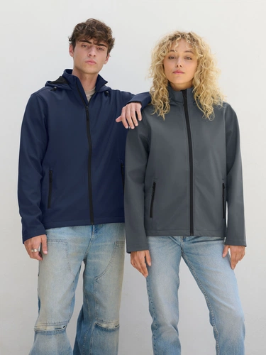 Куртка софтшелл с капюшоном мужская Race Men, ярко-синяя (royal) Куртка софтшелл с капюшоном мужская Race Men, ярко-синяя (royal)