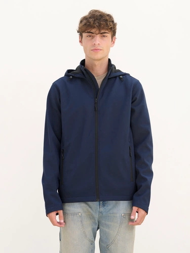 Куртка софтшелл с капюшоном мужская Race Men, ярко-синяя (royal) Куртка софтшелл с капюшоном мужская Race Men, ярко-синяя (royal)