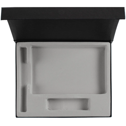 Коробка Doc под блокнот, аккумулятор и ручку, черная Коробка Doc под блокнот, аккумулятор и ручку, черная