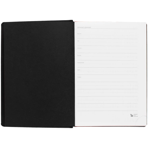 Ежедневник Mobile на заказ, недатированный, черно-красный Ежедневник Mobile на заказ, недатированный, черно-красный