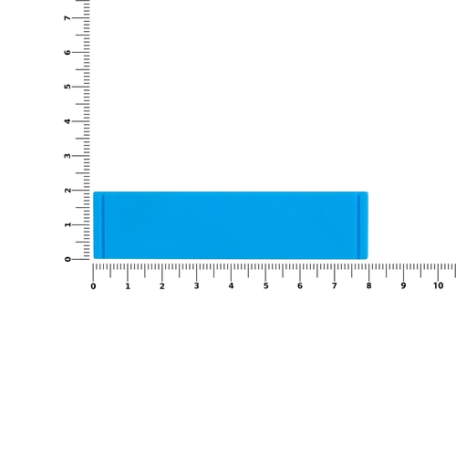 Лейбл из ПВХ Dzeta, S, голубой Лейбл из ПВХ Dzeta, S, голубой