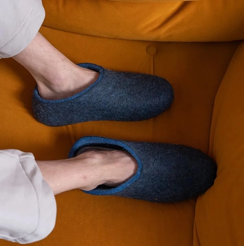 Домашние валенки Cant, темно-синие (индиго) Домашние валенки Cant, темно-синие (индиго)