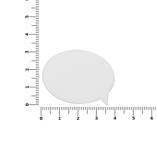 Наклейка тканевая Lunga Bubble, M, белая Наклейка тканевая Lunga Bubble, M, белая
