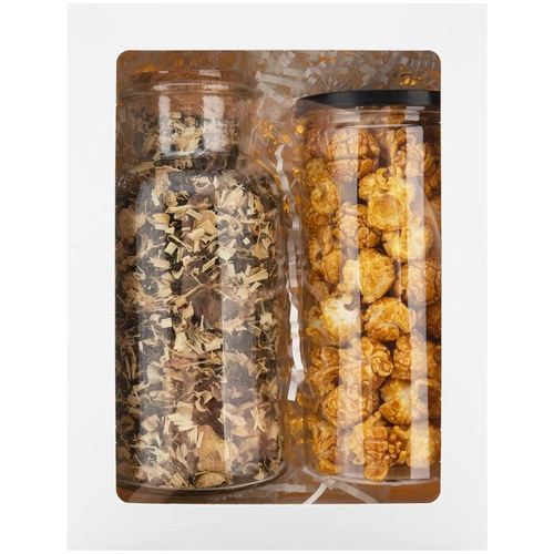 Набор Sweet Crunch с «Сокочаем» и попкорном в карамельной глазури Набор Sweet Crunch с «Сокочаем» и попкорном в карамельной глазури