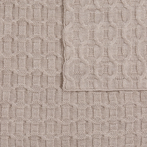 Плед Braidera, бежевый меланж Плед Braidera, бежевый меланж