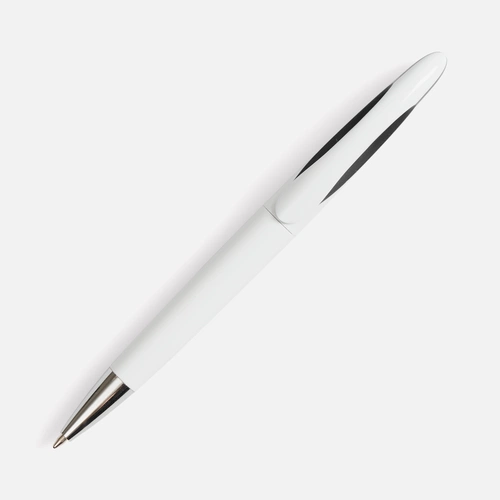 Ручка шариковая Nave, белая с черным Ручка шариковая Nave, белая с черным