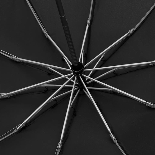 Зонт обратного сложения Norsken с фонариком, черный Зонт обратного сложения Norsken с фонариком, черный