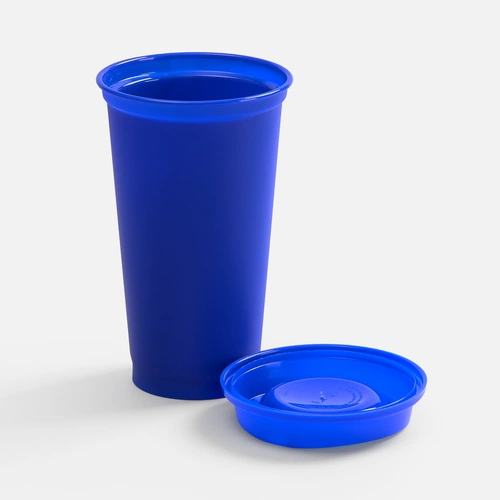 Стакан с крышкой Color Cap, ver.2, синий Стакан с крышкой Color Cap, ver.2, синий