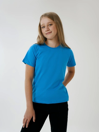 Футболка детская T-Bolka Kids, бирюзовая Футболка детская T-Bolka Kids, бирюзовая