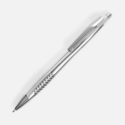 Ручка шариковая Barracuda, серебристая Ручка шариковая Barracuda, серебристая