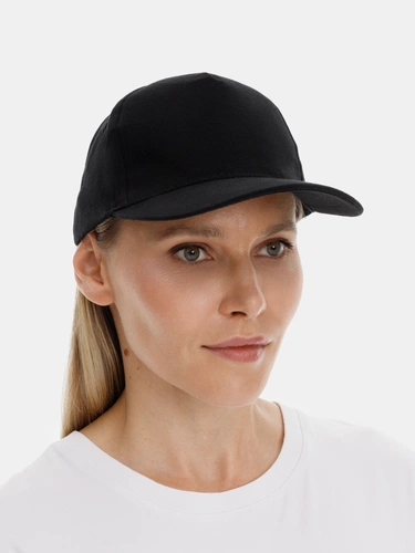 Бейсболка Long Beach, черная Бейсболка Long Beach, черная