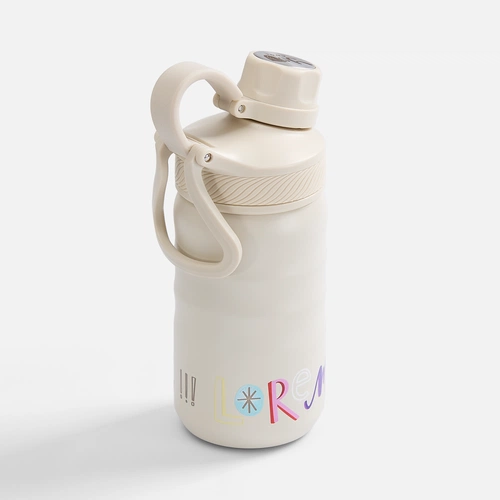 Термобутылка Fujisan 2.0 без логотипа, белая (молочная) с УФ-печатью и лазерной гравировкой Термобутылка Fujisan 2.0 без логотипа, белая (молочная) с УФ-печатью и лазерной гравировкой