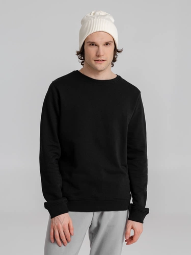 Свитшот унисекс BNC Inspire (Organic), черный Свитшот унисекс BNC Inspire (Organic), черный