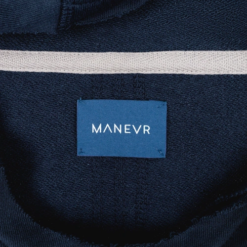 Худи унисекс Vozduh 1.0, темно-синее Худи унисекс Vozduh 1.0, темно-синее