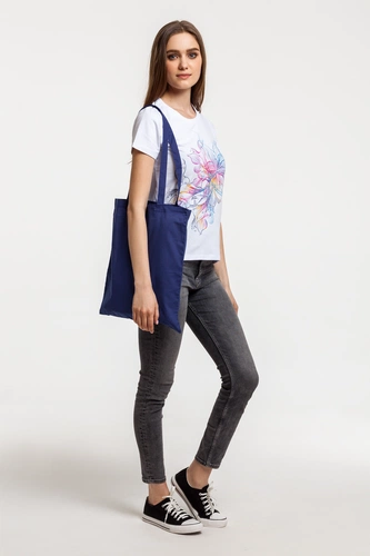 Холщовая сумка Basic 105, темно-синяя Холщовая сумка Basic 105, темно-синяя