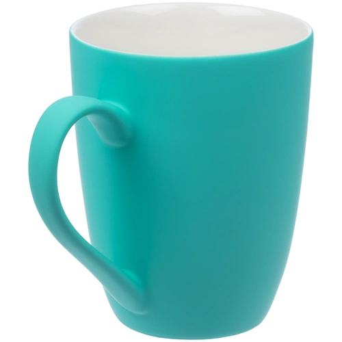 Кружка Good Morning с покрытием софт-тач, ver.2, бирюзовая Кружка Good Morning с покрытием софт-тач, ver.2, бирюзовая