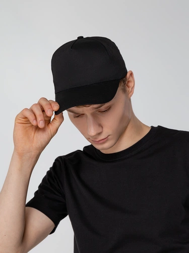 Бейсболка Promo, черная Бейсболка Promo, черная