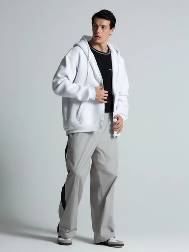 Толстовка на молнии с капюшоном Siverga 2.0, белая Толстовка на молнии с капюшоном Siverga 2.0, белая