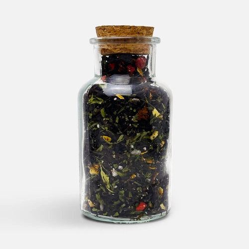 Чай «Сокочай», черный с соком ананаса, клубникой, мятой, медом и лимоном Чай «Сокочай», черный с соком ананаса, клубникой, мятой, медом и лимоном