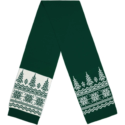 Шарф Elnik, зеленый с молочно-белым Шарф Elnik, зеленый с молочно-белым