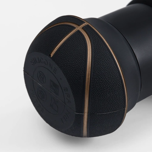 Складная бутылка для воды Basketball Flex, черная Складная бутылка для воды Basketball Flex, черная