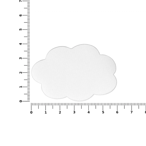 Наклейка тканевая Lunga Calum, L, белая Наклейка тканевая Lunga Calum, L, белая