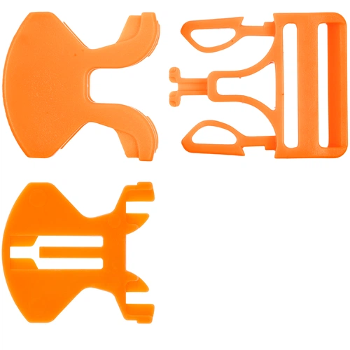 Застежка-пряжка односторонняя Triden, оранжевый неон Застежка-пряжка односторонняя Triden, оранжевый неон