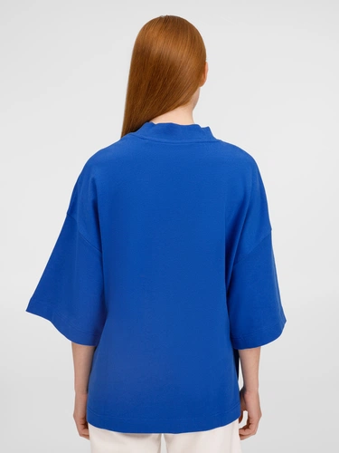 Футболка оверсайз унисекс T9, синяя Футболка оверсайз унисекс T9, синяя