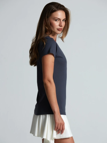 Футболка женская T-bolka Lady, темно-серая (графит) Футболка женская T-bolka Lady, темно-серая (графит)