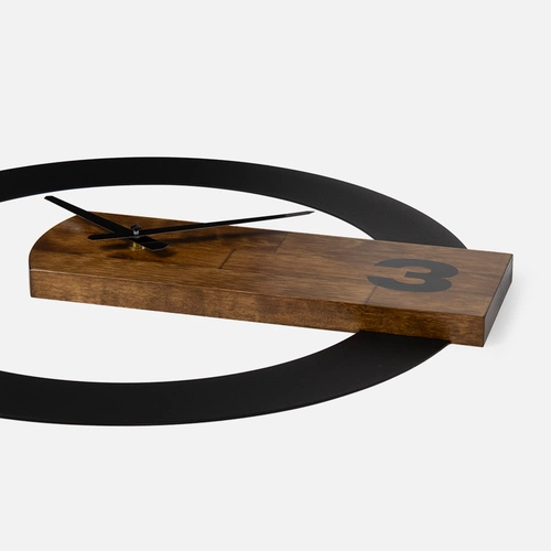 Часы TimeLord, черные с коричневым Часы TimeLord, черные с коричневым