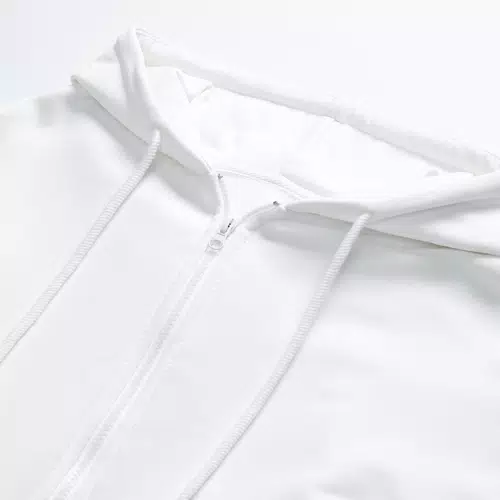 Толстовка унисекс оверсайз на молнии Zippy Terry, белая Толстовка унисекс оверсайз на молнии Zippy Terry, белая