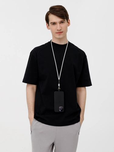 Шнурок для бейджа Tube Metal, серый Шнурок для бейджа Tube Metal, серый