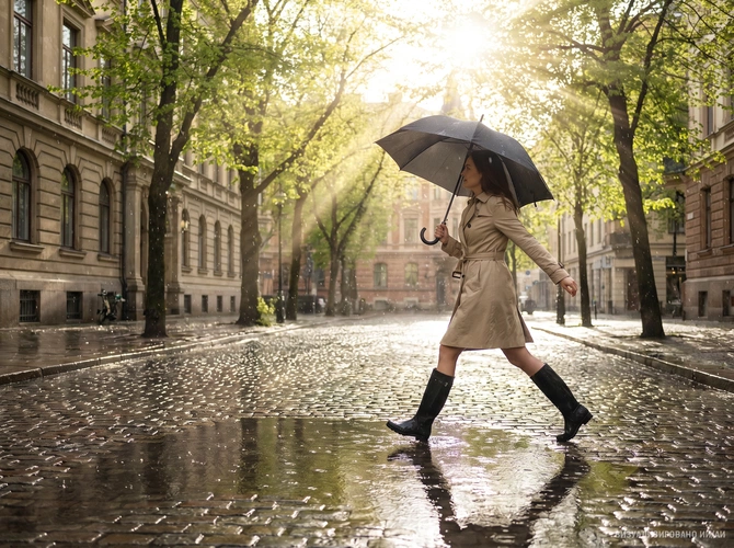 Зонт-трость Jolly Brolly, черный Зонт-трость Jolly Brolly, черный
