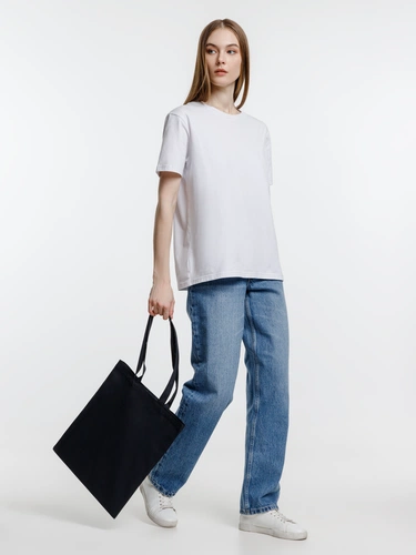 Холщовая сумка Neat 140, черная Холщовая сумка Neat 140, черная