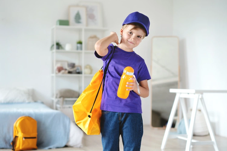 Футболка детская T-Bolka Kids, фиолетовая Футболка детская T-Bolka Kids, фиолетовая