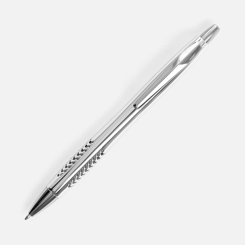 Ручка шариковая Barracuda, серебристая Ручка шариковая Barracuda, серебристая